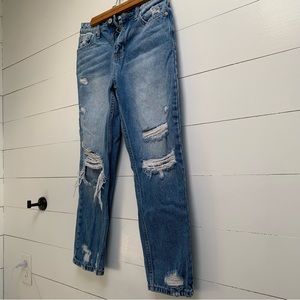 Ceros Super High Rise Mom Jeans